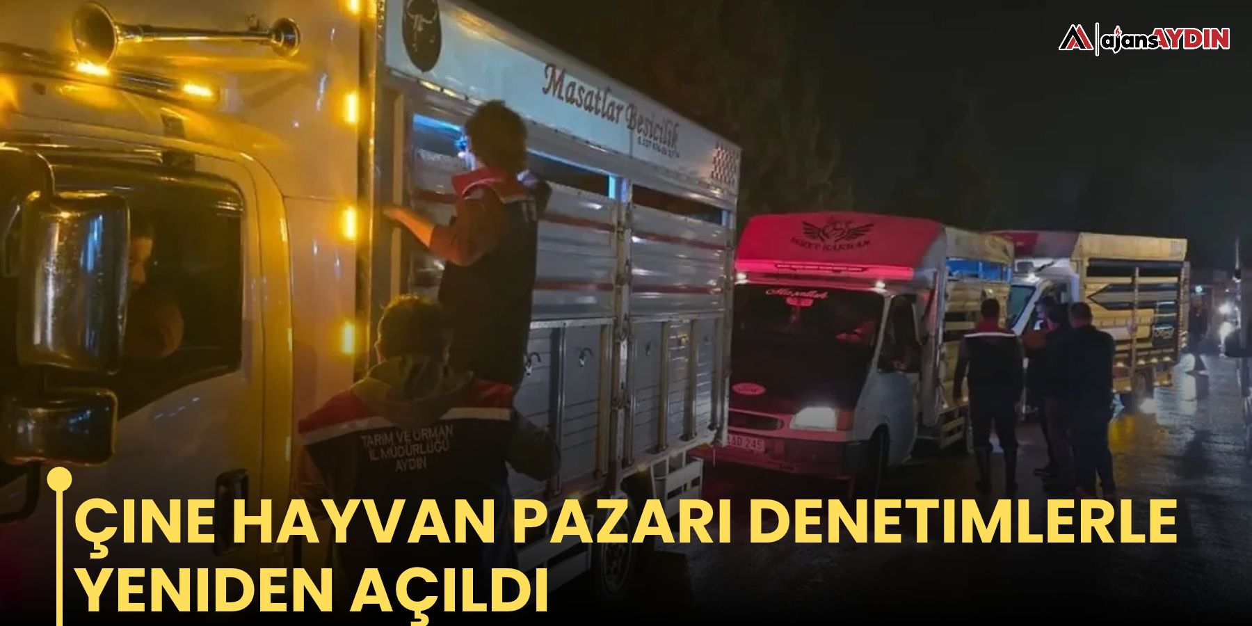 Çine Hayvan Pazarı denetimlerle yeniden açıldı