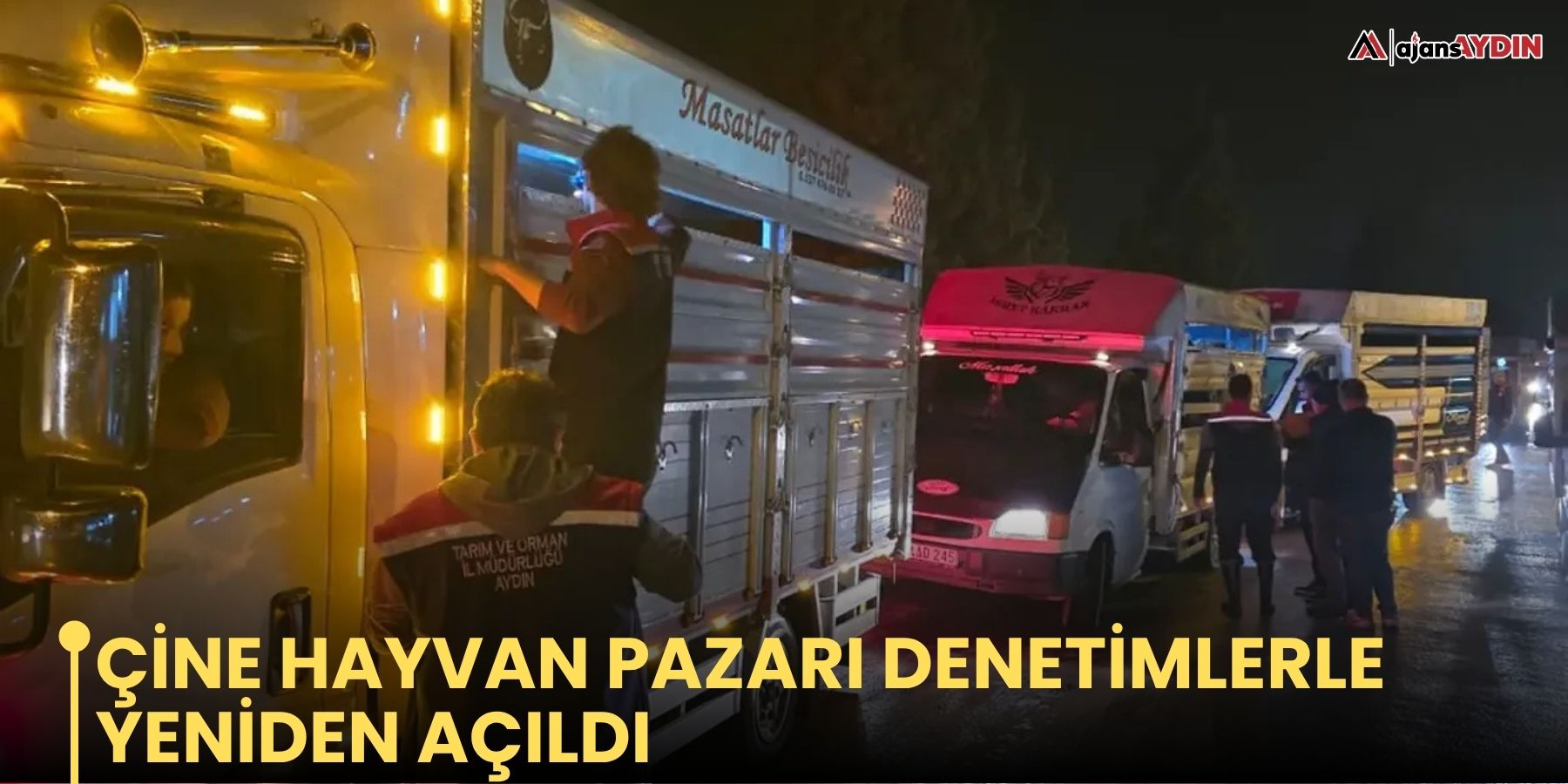 Çine Hayvan Pazarı denetimlerle yeniden açıldı