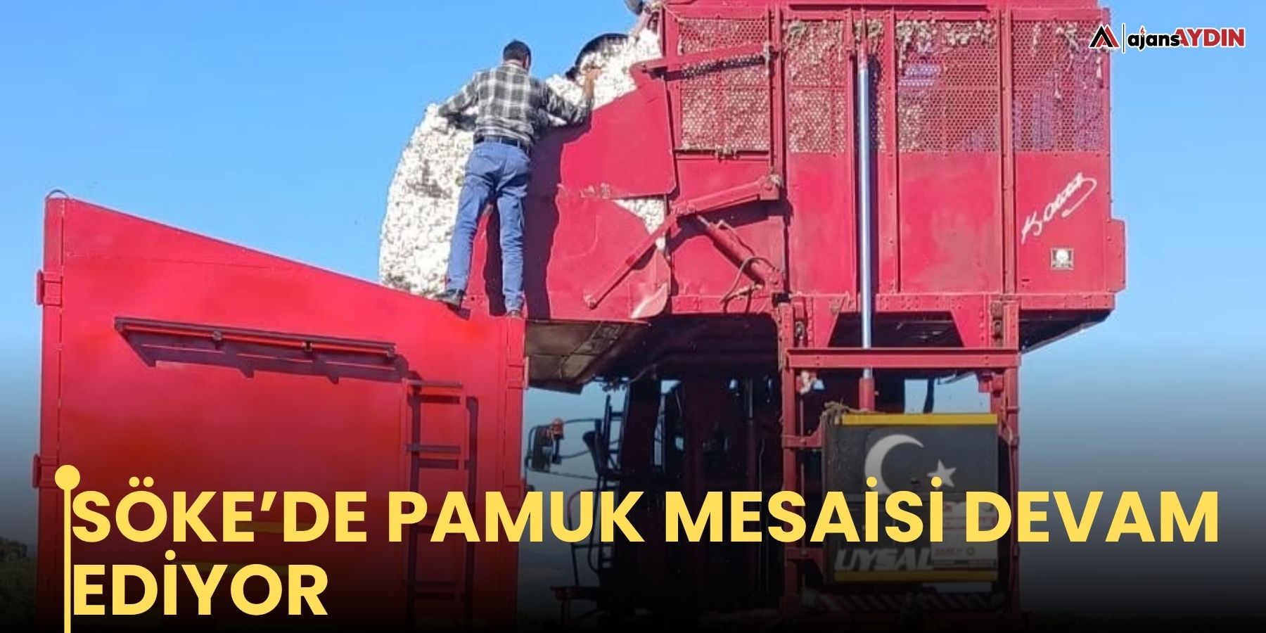Söke’de pamuk mesaisi devam ediyor