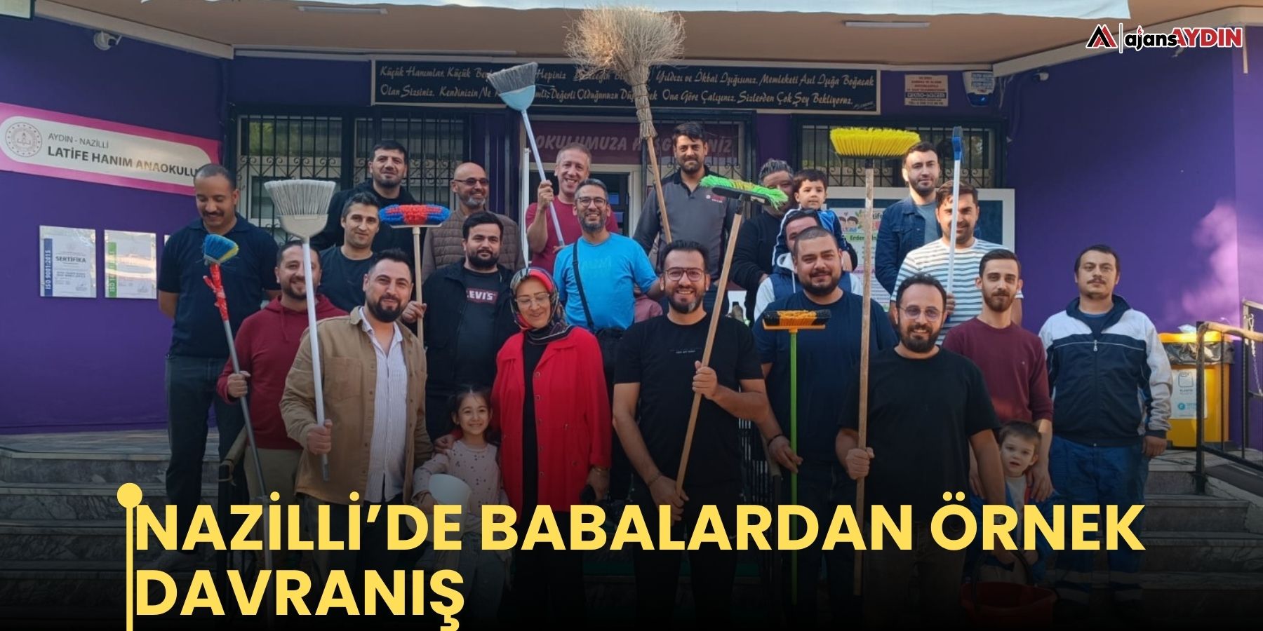 Nazilli’de babalardan örnek davranış