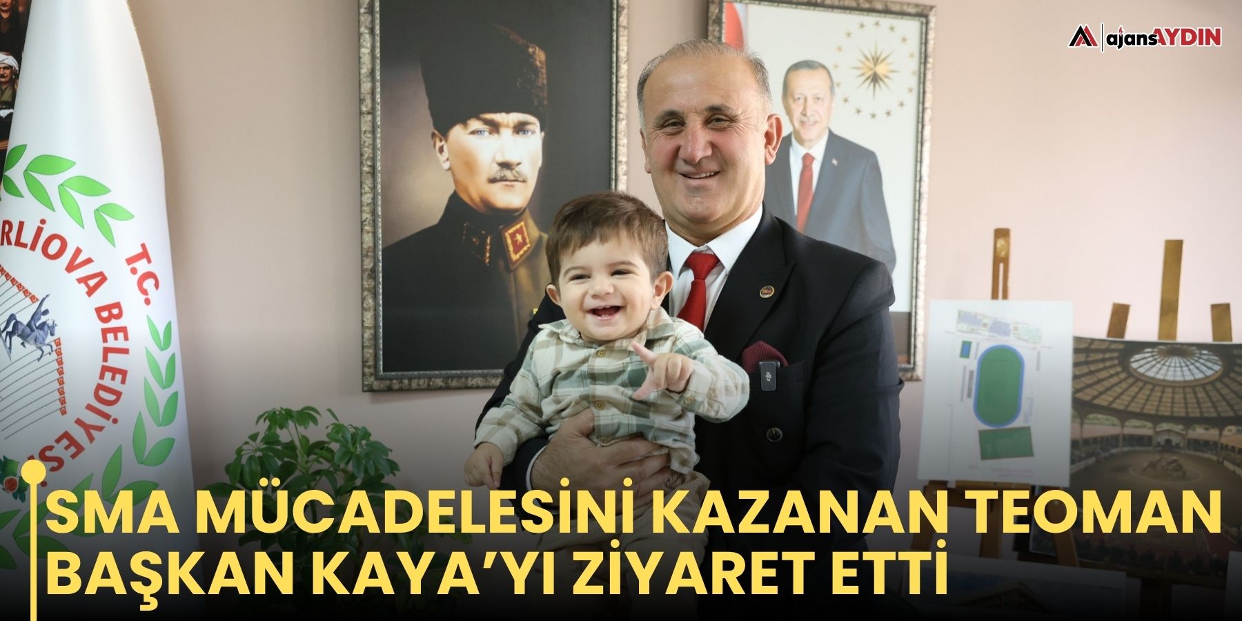 SMA Mücadelesini Kazanan Teoman Başkan Kaya’yı Ziyaret Etti
