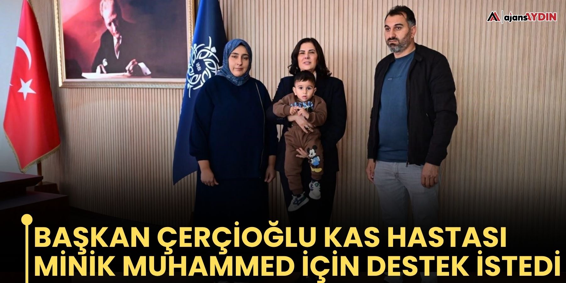 Başkan Çerçioğlu Kas Hastası Minik Muhammed İçin Destek İstedi