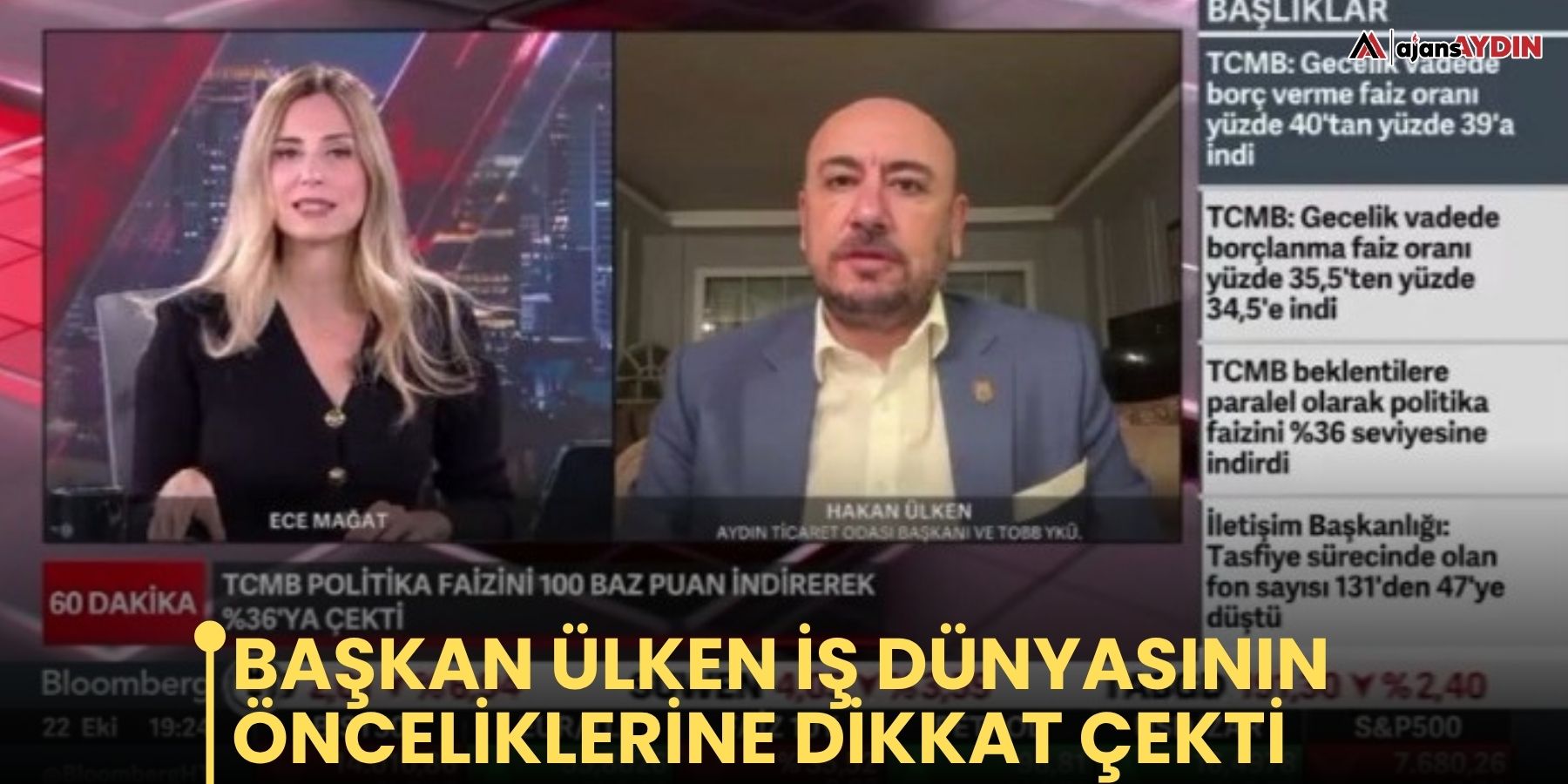 BAŞKAN ÜLKEN, İŞ DÜNYASININ ÖNCELİKLERİNE DİKKAT ÇEKTİ