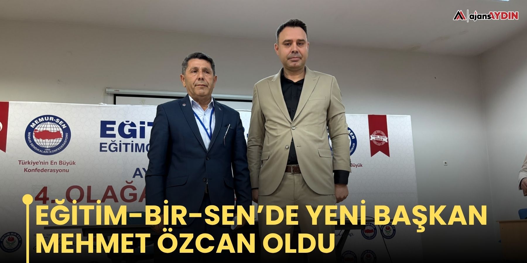 Eğitim-Bir-Sen’de yeni başkan Mehmet Özcan oldu