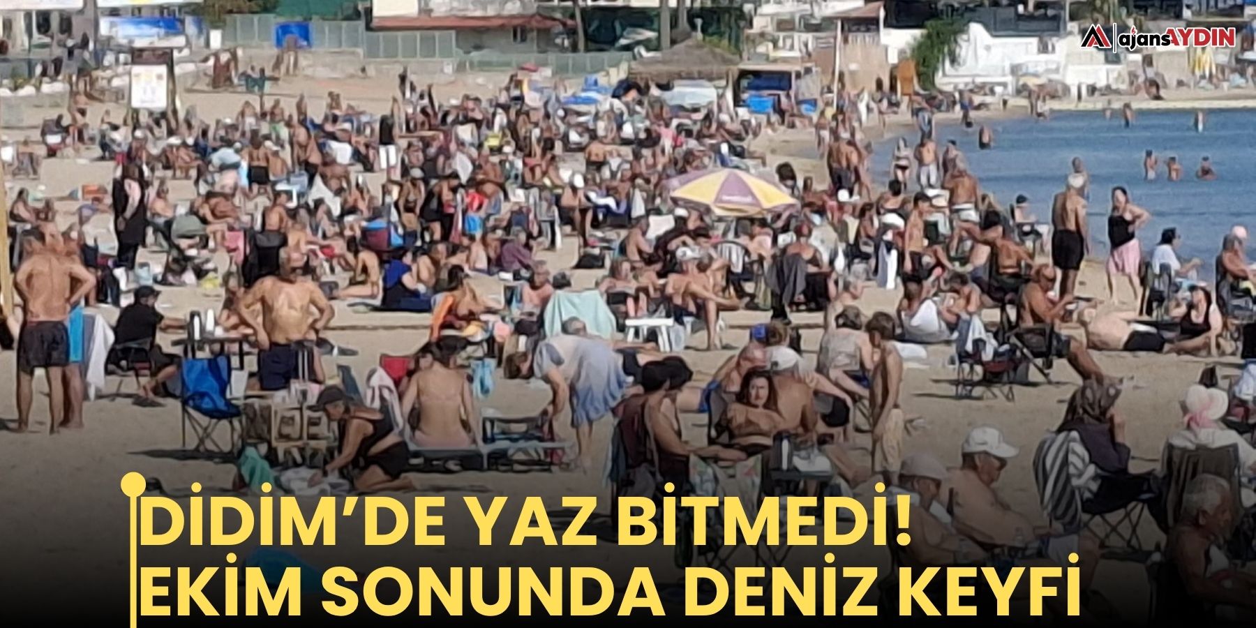 Didim’de yaz bitmedi! Ekim sonunda deniz keyfi