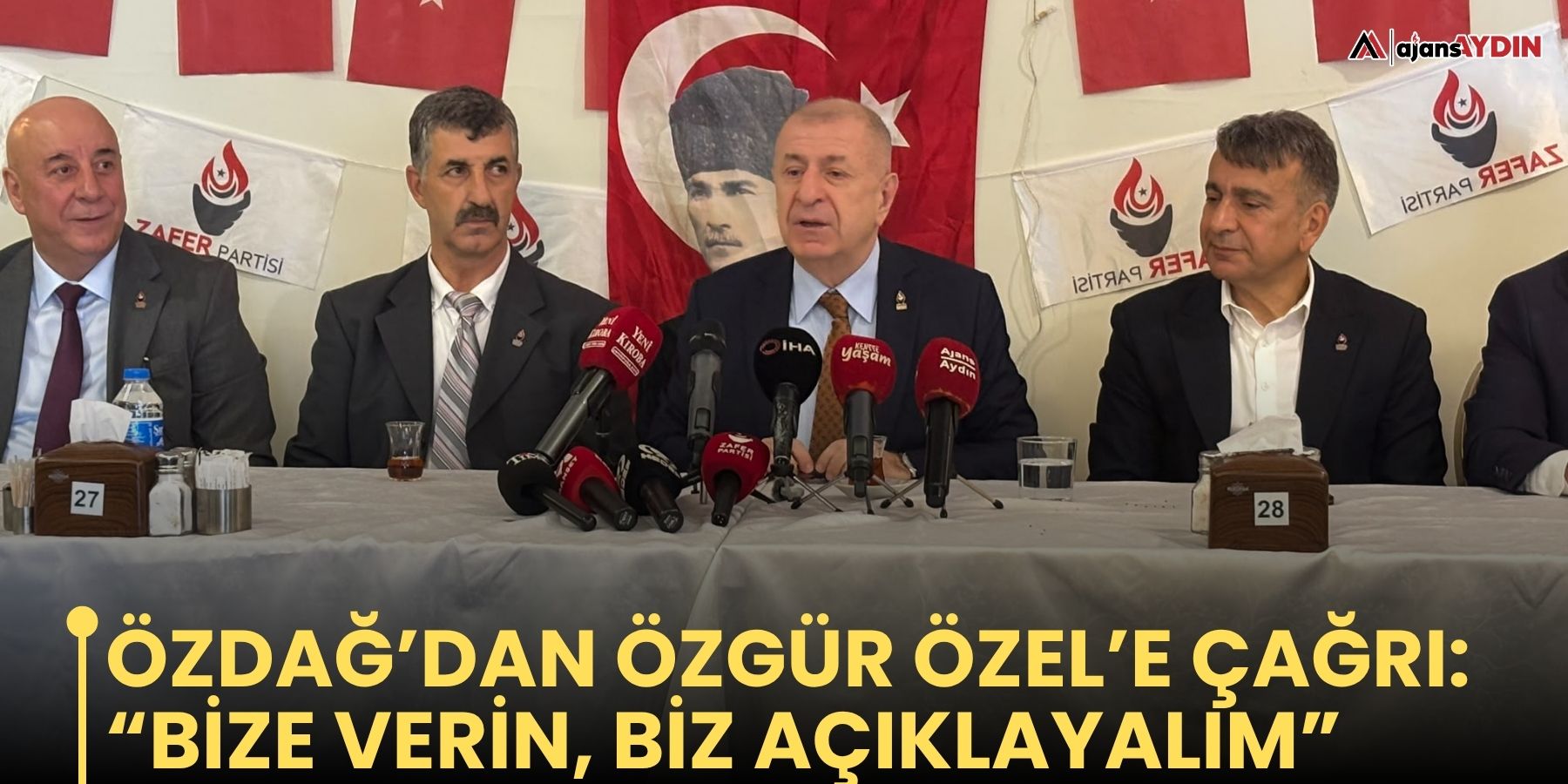 Özdağ’dan Özgür Özel’e çağrı: “Bize verin, biz açıklayalım”