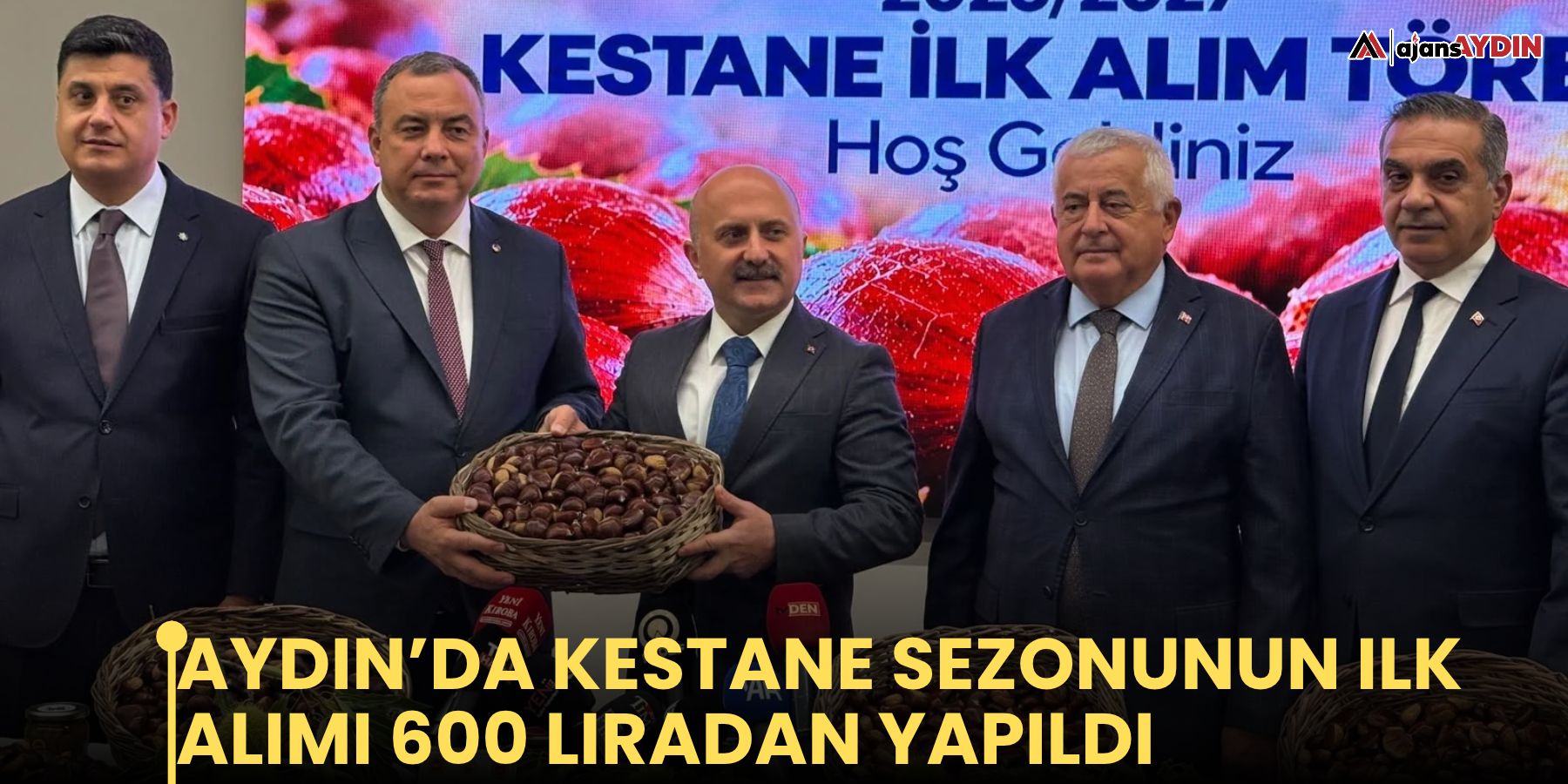 Aydın’da kestane sezonunun ilk alımı 600 liradan yapıldı