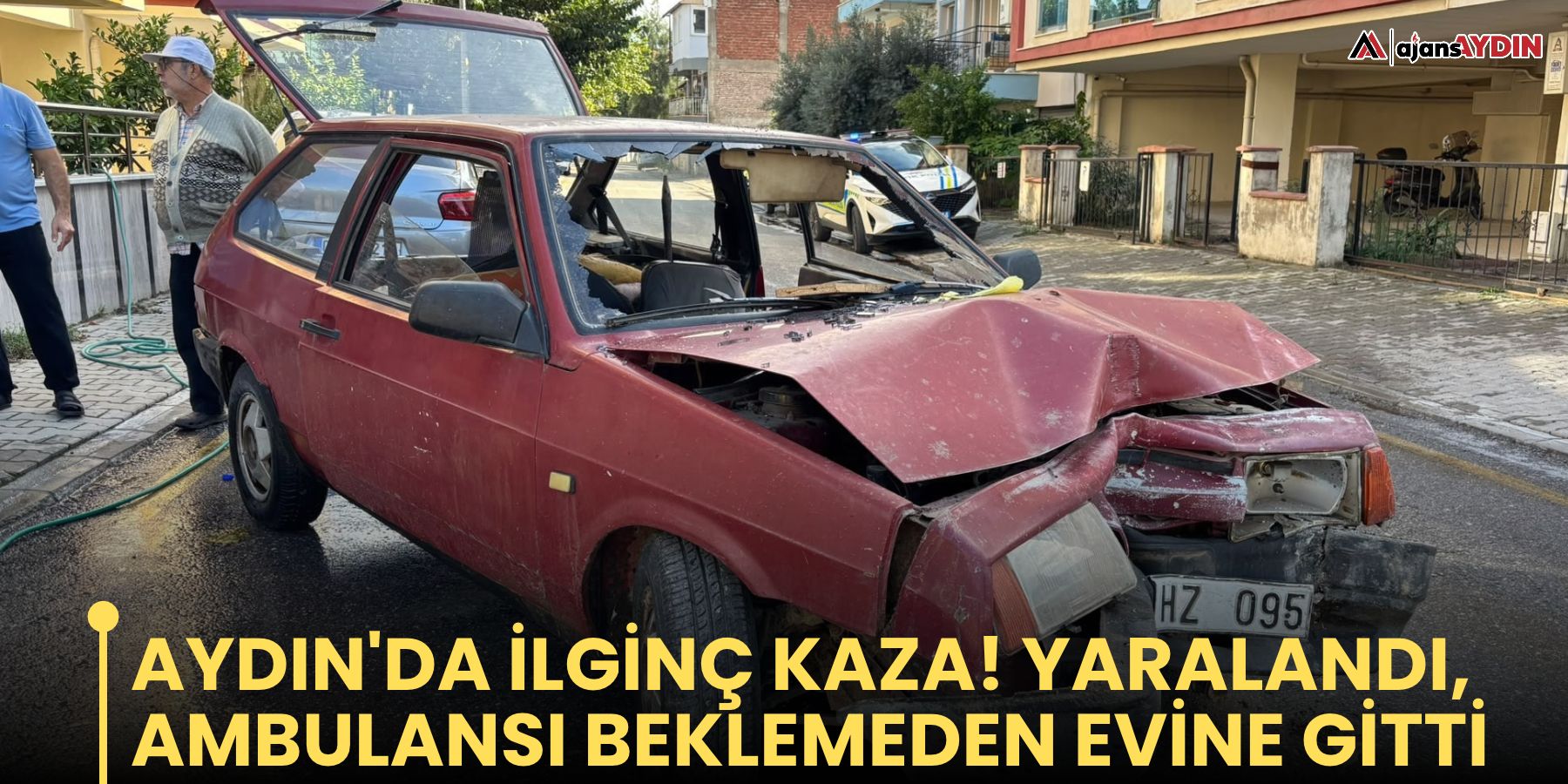 Aydın'da ilginç kaza! Yaralandı, ambulansı beklemeden evine gitti