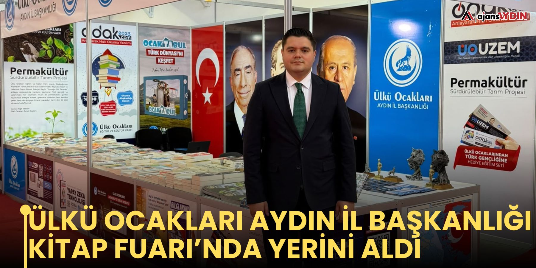 Ülkü Ocakları Aydın İl Başkanlığı Kitap Fuarı’nda yerini aldı