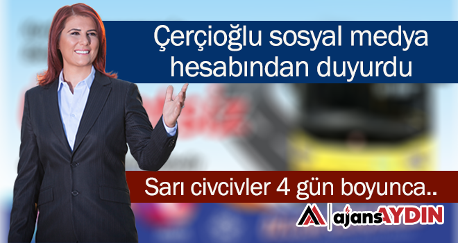 Çerçioğlu sosyal medya hesabından duyurdu