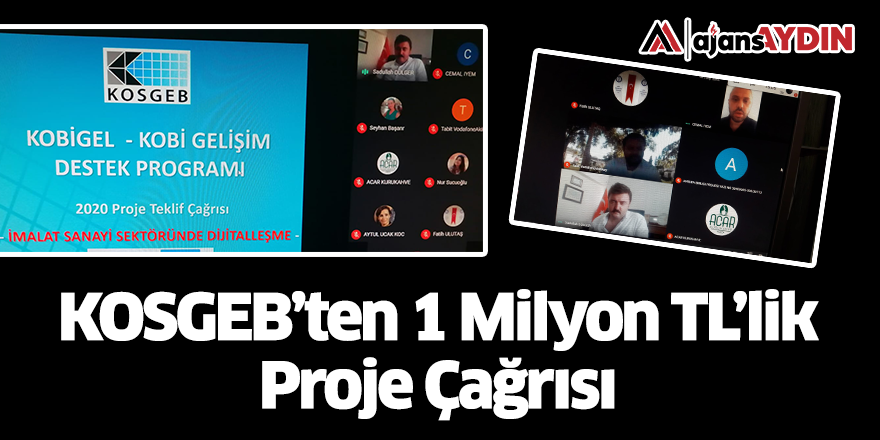 KOSGEB’ten 1 milyon TL’lik Proje Çağrısı