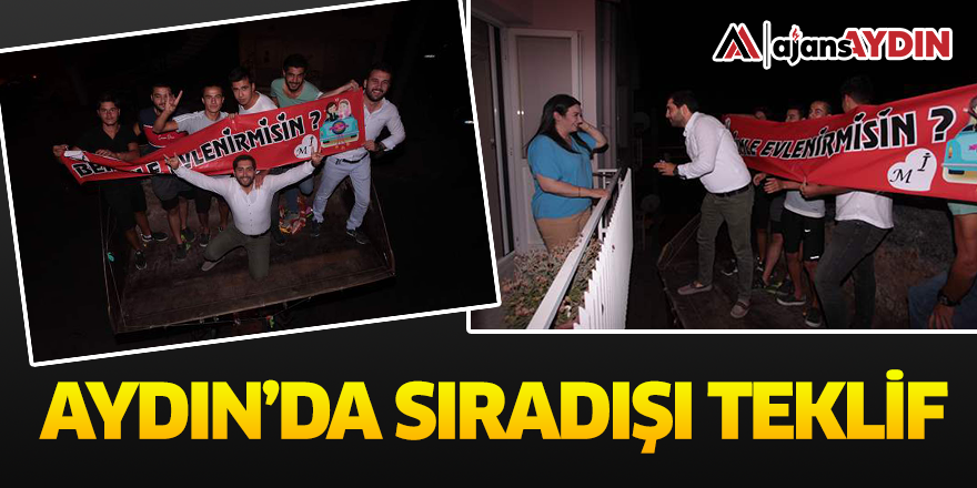 Aydın'da sıradışı teklif