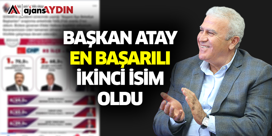 Başkan Atay en başarılı ikinci isim oldu