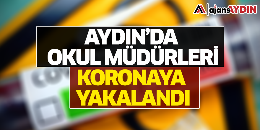 Aydın'da okul müdürleri koronaya yakalandı