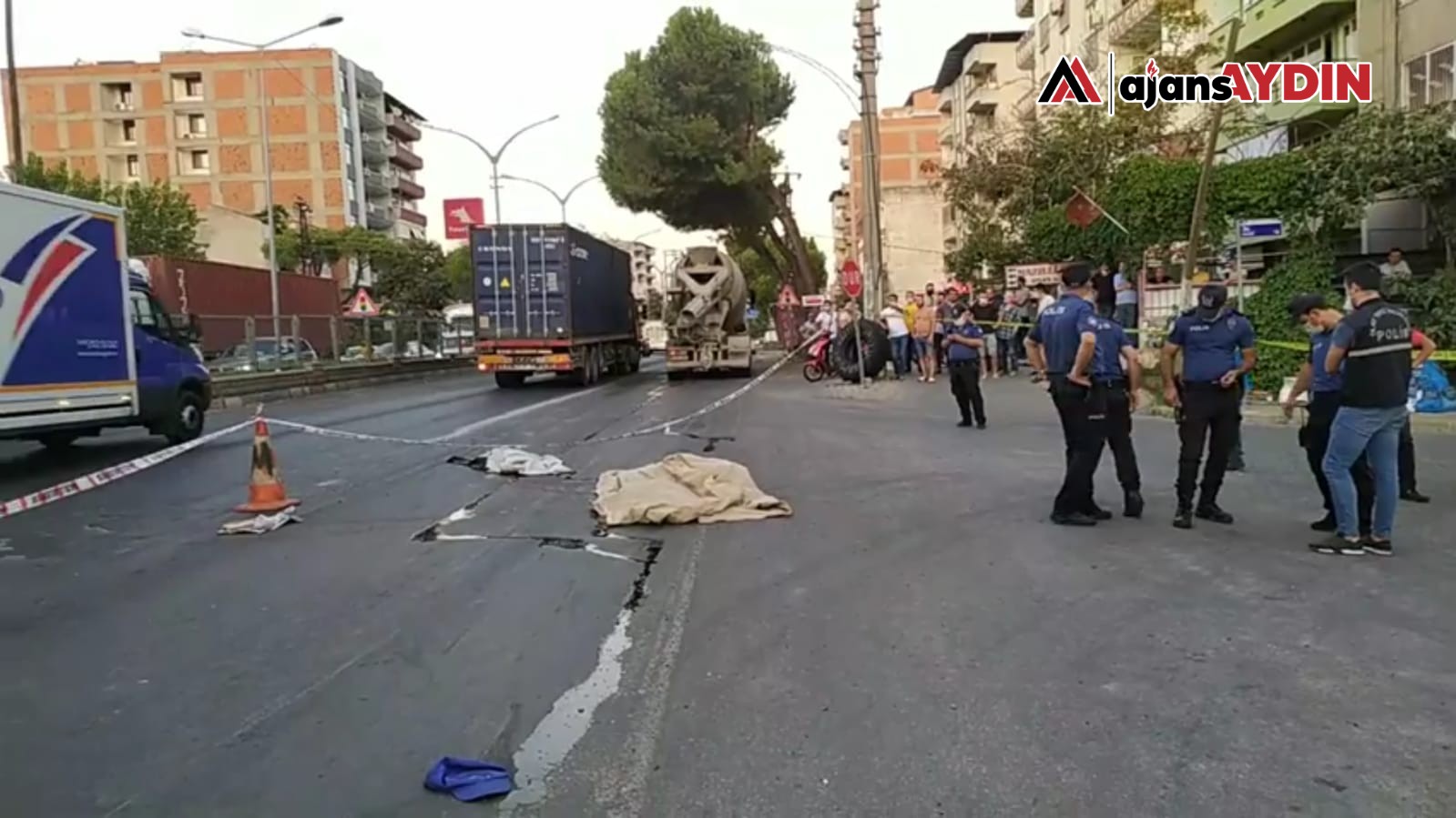 Nazilli'de beton mikserinin altında kalan adam hayatını kaybetti