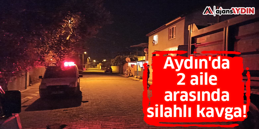 Aydın'da 2 aile arasında silahlı kavga