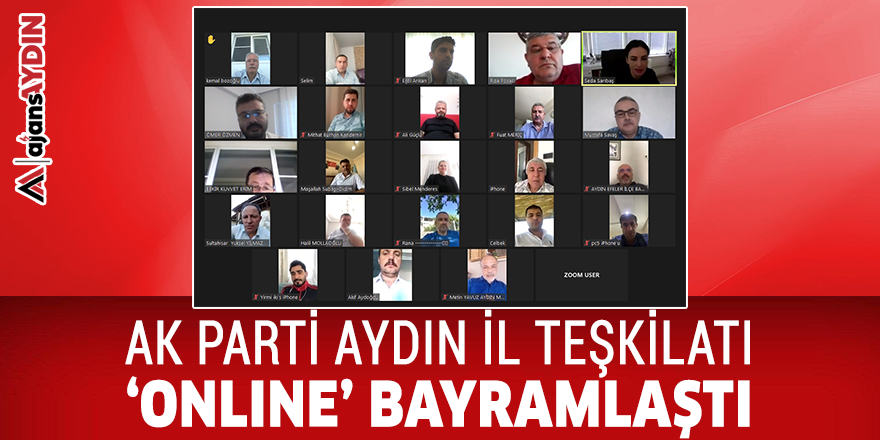 AK Parti Aydın İl Teşkilatı 'online' bayramlaştı