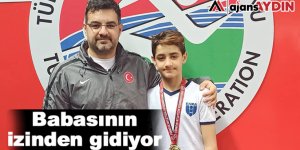 Babasının izinden gidiyor