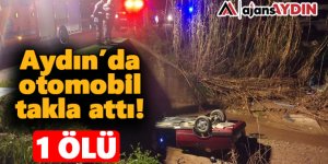 Aydın'da otomobil takla attı 1 Ölü