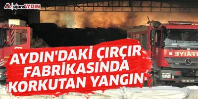 Aydın'daki çırçır fabrikasında korkutan yangın