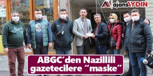 ABGC'den Nazillili gazetecilere maske