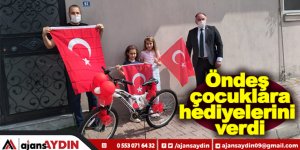 Öndeş çocuklara hediyelerini verdi