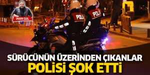 Polis Şaşırdı Kaldı 'Sürücünün Üzerinden Çıkanlar Şok Etti