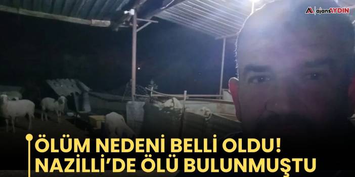 Ölüm nedeni belli oldu!  Nazilli’de ölü bulunmuştu