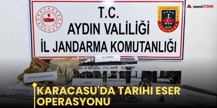 Karacasu'da tarihi eser operasyonu