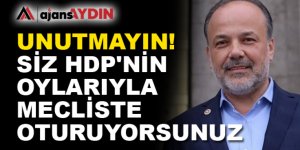 SİZ HDP'NİN OYLARIYLA MECLİSTE OTURUYORSUNUZ